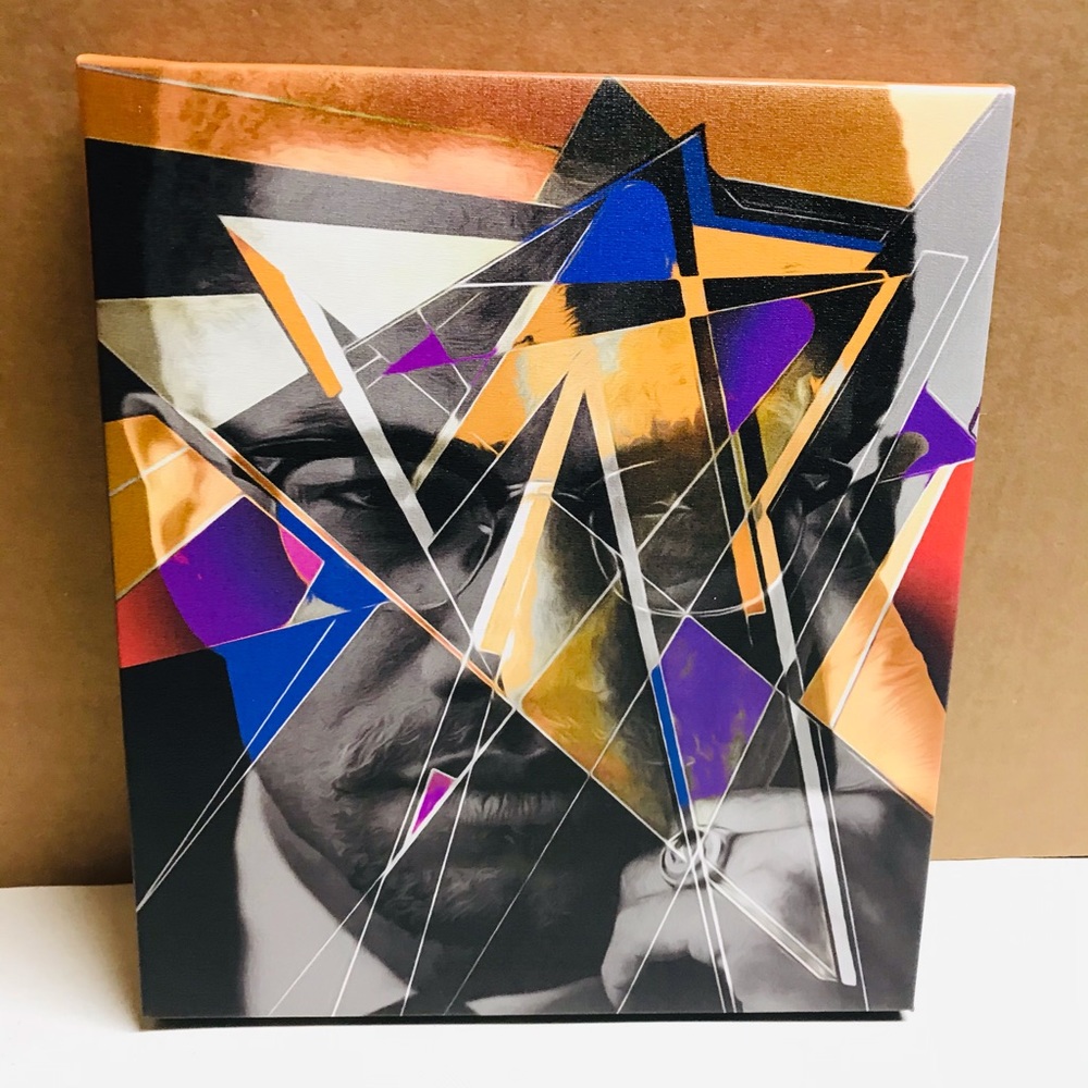 MALCOLM X - SHARP MIND PAINTING canvas print 12x14